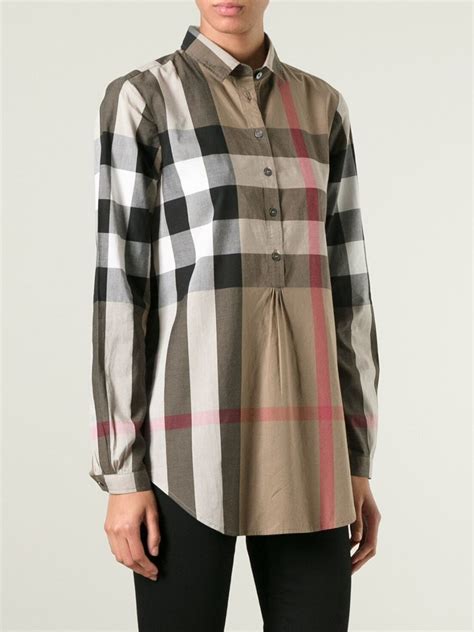 burberry checked shirt womens|burberry nova check shirt.